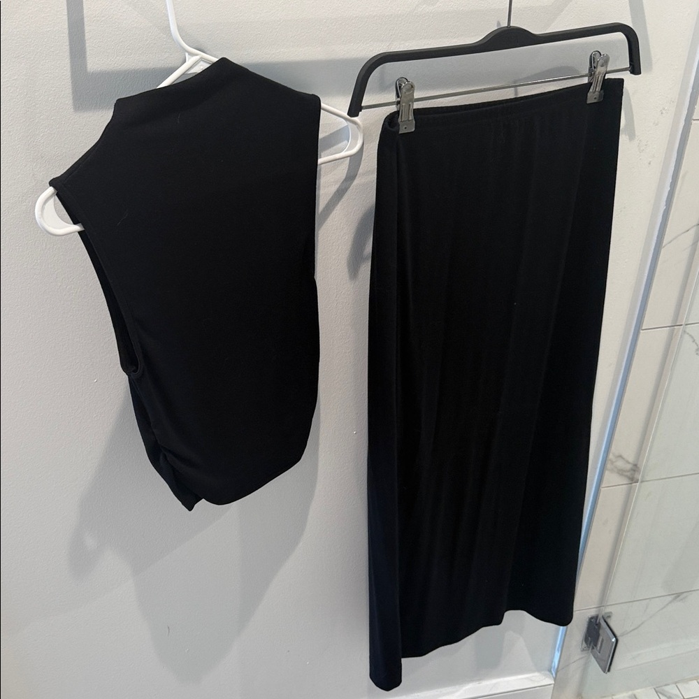 Free People Black Maxi Skirt